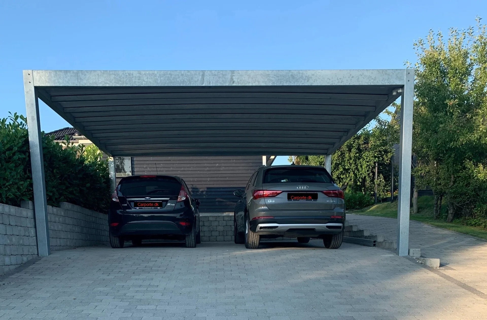 Carport i stål leveret i hele Danmark, herunder Nordsjælland, København, Aalborg, Kolding og Silkeborg.